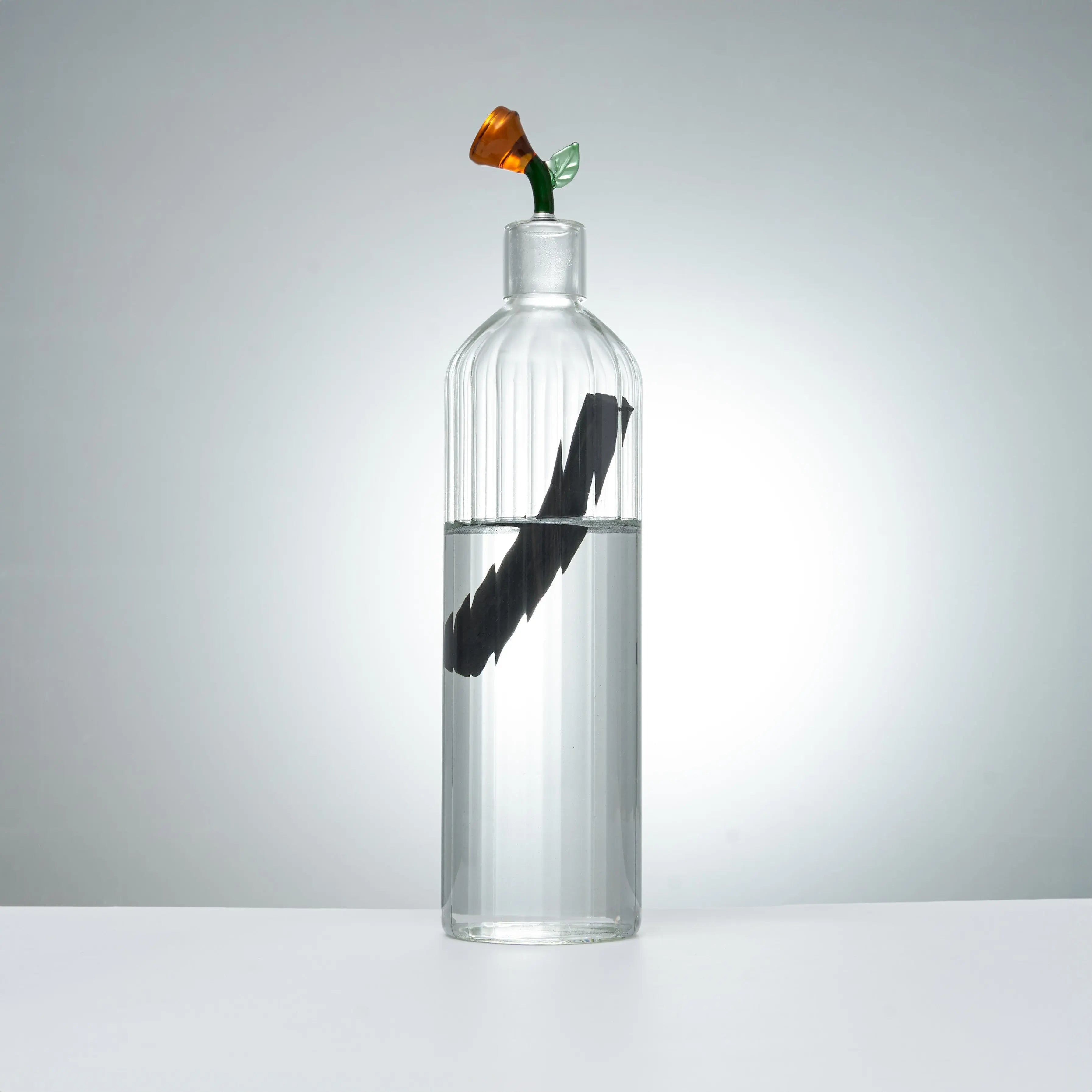 Carafe en verre 1L + 1 charbon de bambou BIJIN